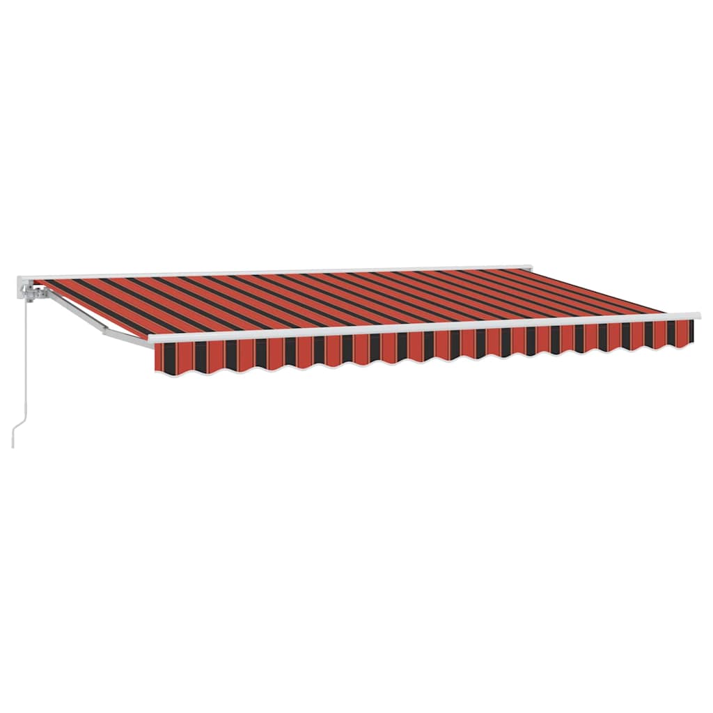 Retractable Awning Frame Orange and Black 350 x 200 cm