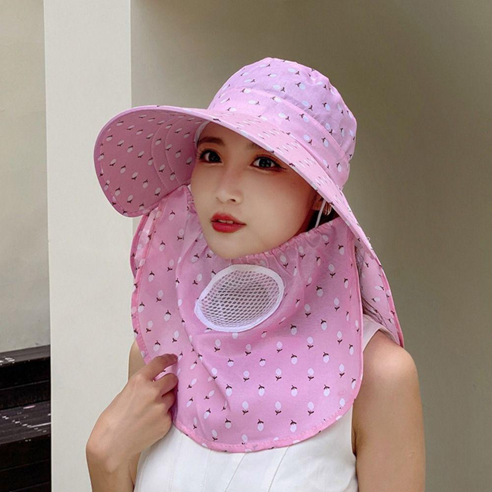 Солнцезащита с широкими полями для лица и шеи, летний солнцезащитный козырек для отдыха, защитный чехол, женский