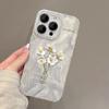 Trendy Gold Foil Flower Protective Phone Case For iPhone 17 Air 16 16e 15 13 12 11 Pro Max Pro Plus Lightweight Funda Cover