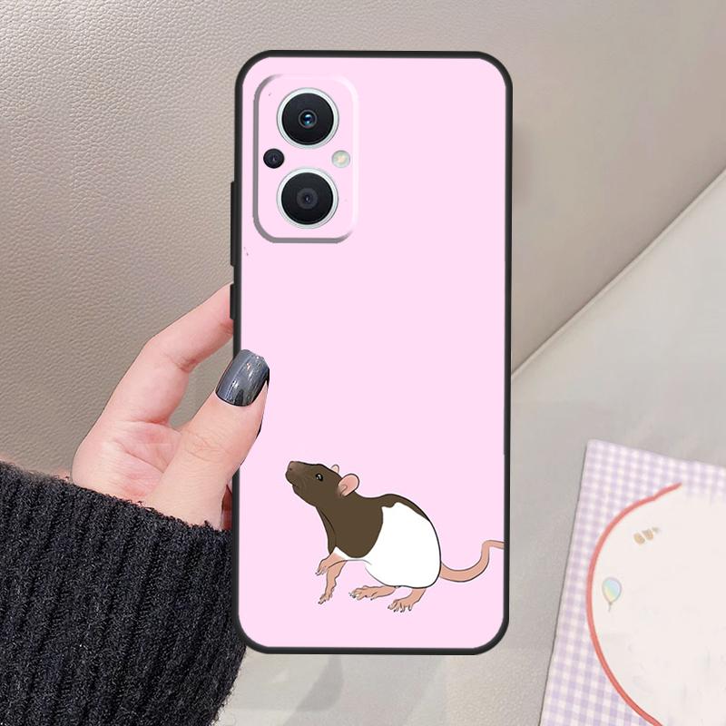 Cute Rattie Rats Funda For OPPO Reno 8 7 Lite 11F 12F 13F 14F 15F 10 12 13 14 Pro OPPO Find X8 X6 X9 Pro Case
