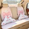 Универсальная подушка для автомобильного сиденья, спинка, ледяной шелк, сотовая вентиляционная конструкция, очаровательный мультяшный комфорт, чехол на автомобильное сиденье, все сезоны