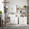VASAGLE Under Sink Cabinet, Bathroom Sink Cabinet, 90 x 30 x 60 cm, Storage Cupboard with 2 Doors, Open Storage Compartments