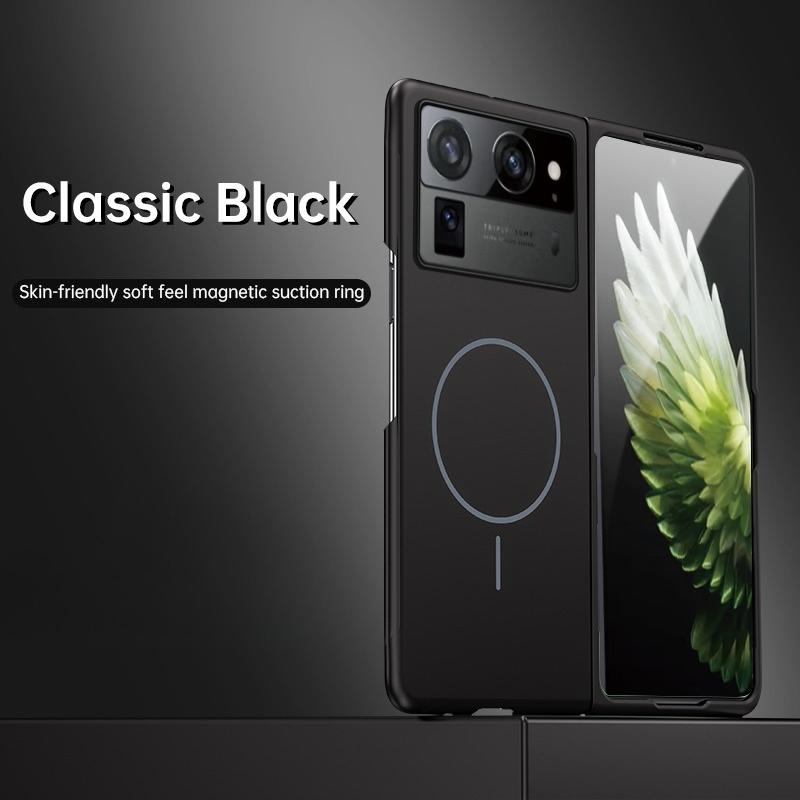 Для Magsafe Ультратонкий Безрамочный Чехол Для Tecno Phantom V Fold2 V Fold Матовый Беспроводная Зарядка Жесткий ПК Ударопрочная Задняя Крышка
