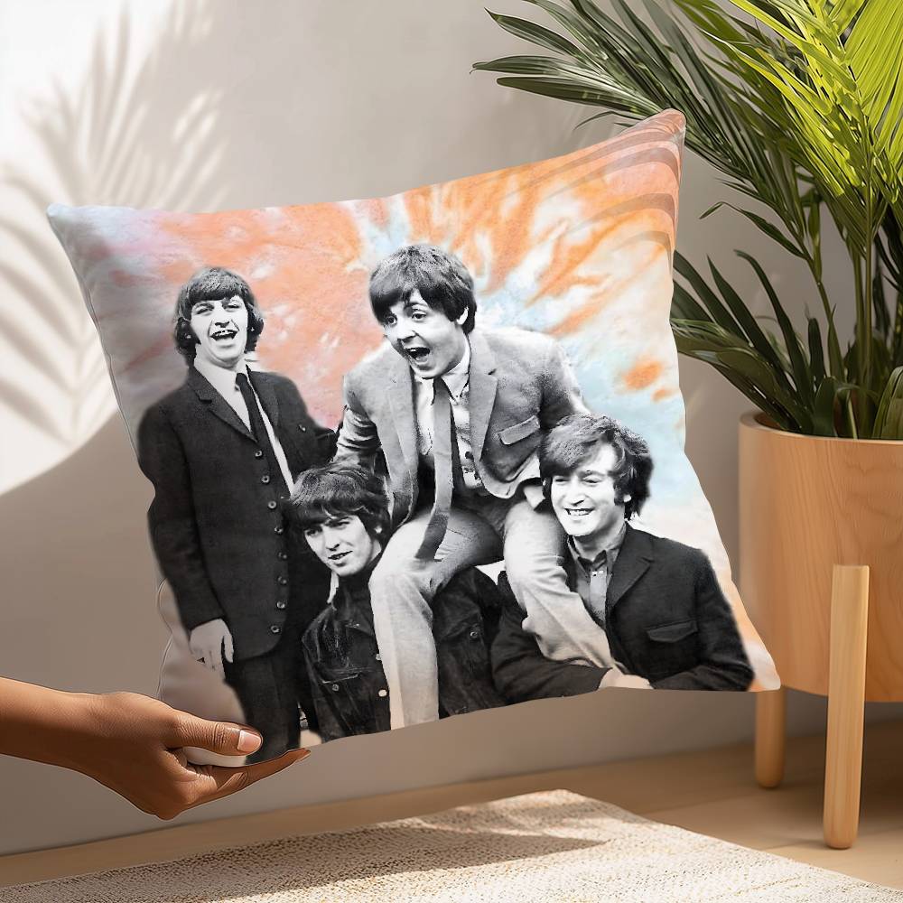Наволочка B-beatleS-Band Плюшевая ткань Мягкая Наволочка Двусторонняя печать Наволочка для подушки Бытовая