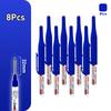 1-8Pcs 4 Colors 32mm Deep Hole Marker Pens Bathroom Waterproof Woodworking Tile Metal Multi-purpose Long Head Oil Markers Pen