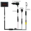 Carsanbo Car 5 Inch 720P Digital Side Rear View Mirror Monitor With Dual Lens Camera Blind Spot System And Button switch CH1/CH2