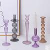 1 шт. подсвечники для чайных свечей для свадебного декора, фиолетовые, серые, коричневые, реквизит для ужина при свечах, 5 стилей