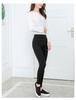 Базовые черные брюки-карандаш большого размера, стройнящие: Тонкая верхняя одежда на весну/осень, леггинсы для женщин