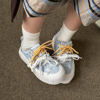 Новые парусиновые кеды на платформе цвета «ледниковый синий», женские, новые, тонкие, спортивные, легкие и удобные, универсальные кеды на плоской подошве