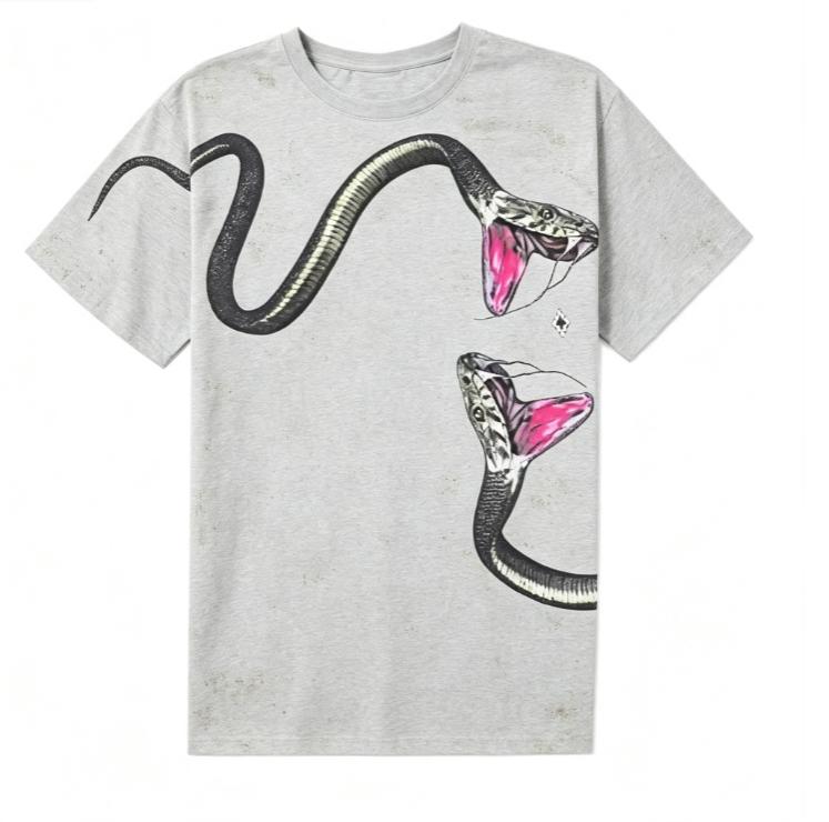 Snakewing ShortSleeved Printed TShirt Suitable for both Unisex and Women Made of pure Fashionable and versatile top