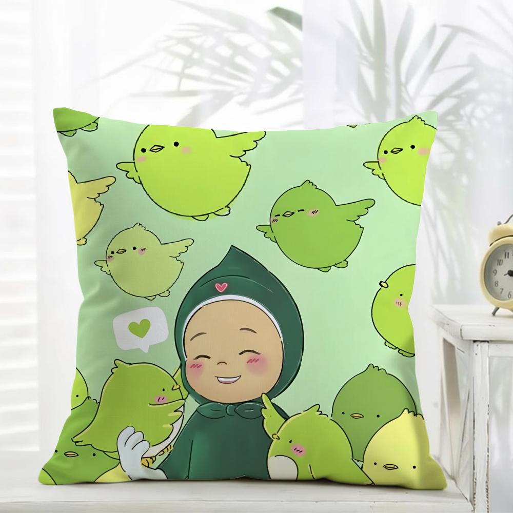 Yumis Cells Pillow KDrama AAnime Cushion Cover Daily Washable Linen Pillowcase Soft for Sofa Bed Home Room Decor