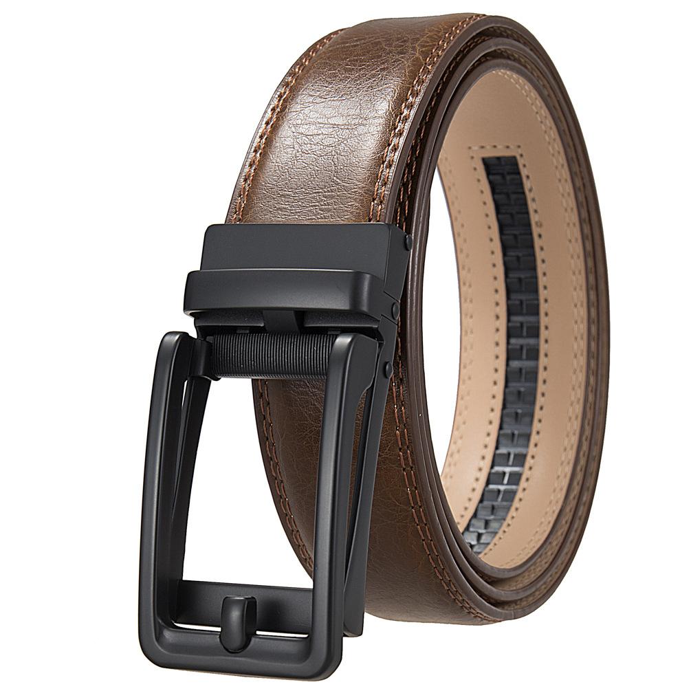 1 шт. Мужской ремень с автоматической пряжкой, модный деловой ремень из коровьей кожи, ремень Ly36-3 3315-1