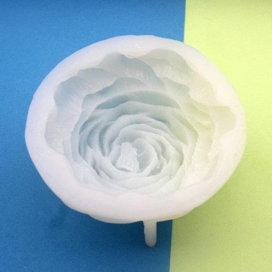 Cake Mold Easy To Demould Convenient Cleaning Reused Thin Soft Make Aromatherapy Silicone Big Peony Candle Mold Household Supplies