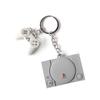 Keychain - Playstation - Console and Controller 3D - Rubber - Black - Official Product