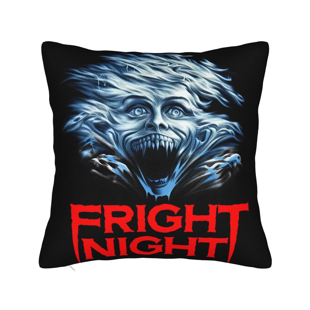 Horror Film Frighteds Nights Pillow Cover Funny Pillow Case For Living Room Bed Chair Comfy Cushion Cover Birthday Present