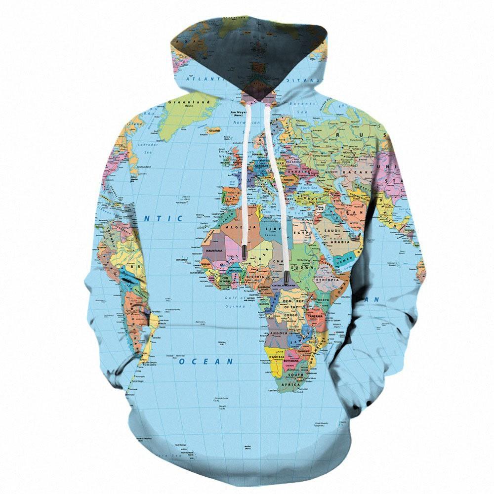 New Men's and Women's Christmas Printed Pullover with Hooded Loose Casual Hoodie Sweater