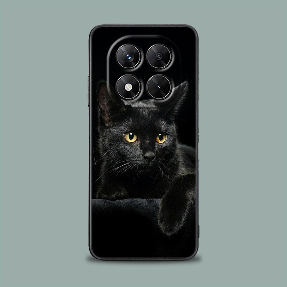 Черные Кошки Милый кот Привет Чехол для телефона для Xiaomi Redmi 14C 12C 10C 13C 4G Redmi Note 14 13 12 11 10 Pro Plus 5G 12S 9S Мягкий чехол