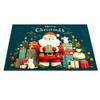 Machine Washable Christmas Door Mat Non-Slip Backing Festive Entrance Rug  For Corridors