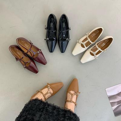 Мода Bailamos 2025 Женские туфли-балетки на плоской подошве, без каблука, слипоны, нарядные, балетки, модный бренд, с пряжкой, женские элегантные лоферы M