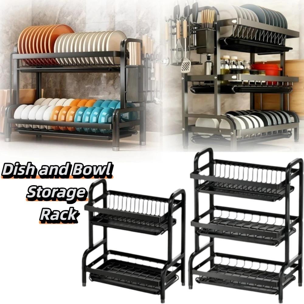 Sturdy Durable Material Multi-layer Dish Drying Rack Chopsticks Organizer Cooking Area