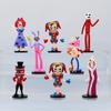 8 шт. - Удивительный Цифровой Цирк, Модель Игрушки, Хобби, Мультяшные Арт-Аксессуары, Подарок-Награда из Аниме для Детей, Мультяшное Украшение