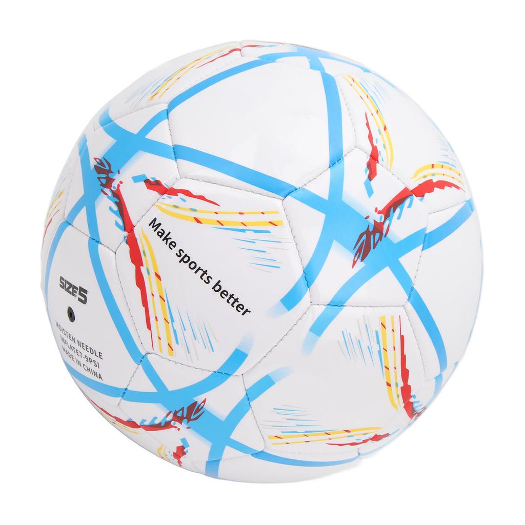 Adult Size 5 Soccer Ball PVC Soccer Ball Wear Resistant Explosion Proof Football for Game Training Practice Youth Adult