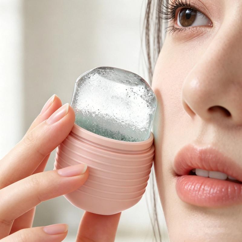Ice Face Roller 1Pcs Facial Lifting Contouring Tool Silicone Ice Cube Trays for Skin Care Massage Home Use