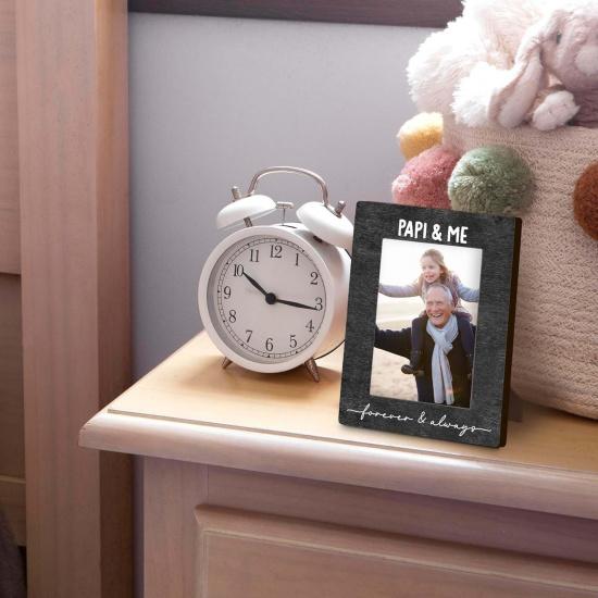 Papi and Me Forever and Always 4x6 Picture Frame, Papi Gifts for Grandpa for Father Okay Day from Grandkids, Grandpa Grandkids Photo Frame, PapiGift