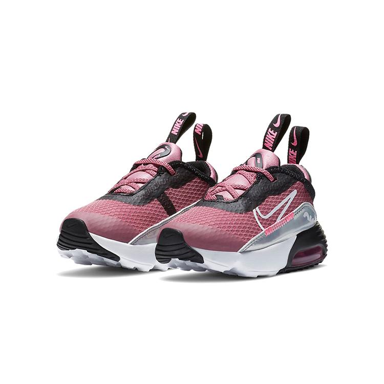 Nike Модные дышащие низкие кроссовки для бега Air Max 2090 Черно-розовые для младенцев и малышей DB0929-600
