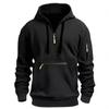 Men's Waterproof Multi-Pocket Zipper Hoodie for Autumn & Winter