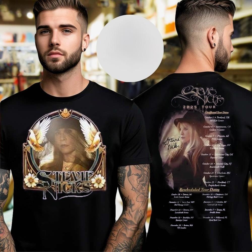 Stevie Nicks 2025 Tour Reprint Concert Graphic Band Tee Unisex T-Shirt