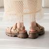 HIMIKO/Himiko/Platform Padded Sandals/651201 Brown L
