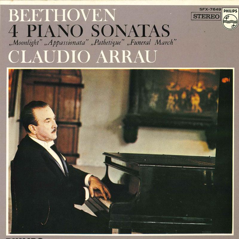 Виниловая пластинка CLAUDIO ARRAU Бетховен Сонаты для фортепиано 'Лунная' SFX7649 PHILIIPS Япония Классика Б/у