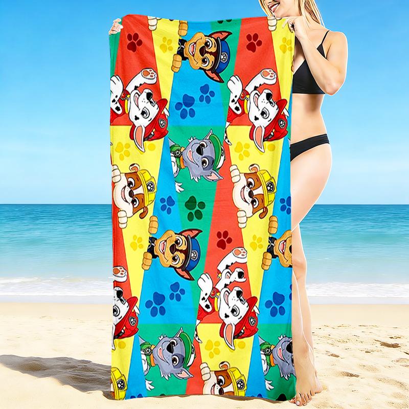 1Pc Paw Patrol Adventure Beach Towel Quick Dry Multiuse For Beach Pool Gym Yoga Home Travel Christmas Halloween Xmas Gift S1339