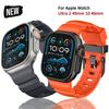 Спортивный Резиновый Роскошный Браслет для Apple Watch Ultra 2/1 49мм Ремешок Серия 10 46мм 9 8 7 45мм Мужские Ремешки для iWatch 6 5 4 SE 44мм