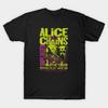 Мужская черная футболка с принтом Alice In Chains Печать на трансферной бумаге без вырезания Хлопковая футболка