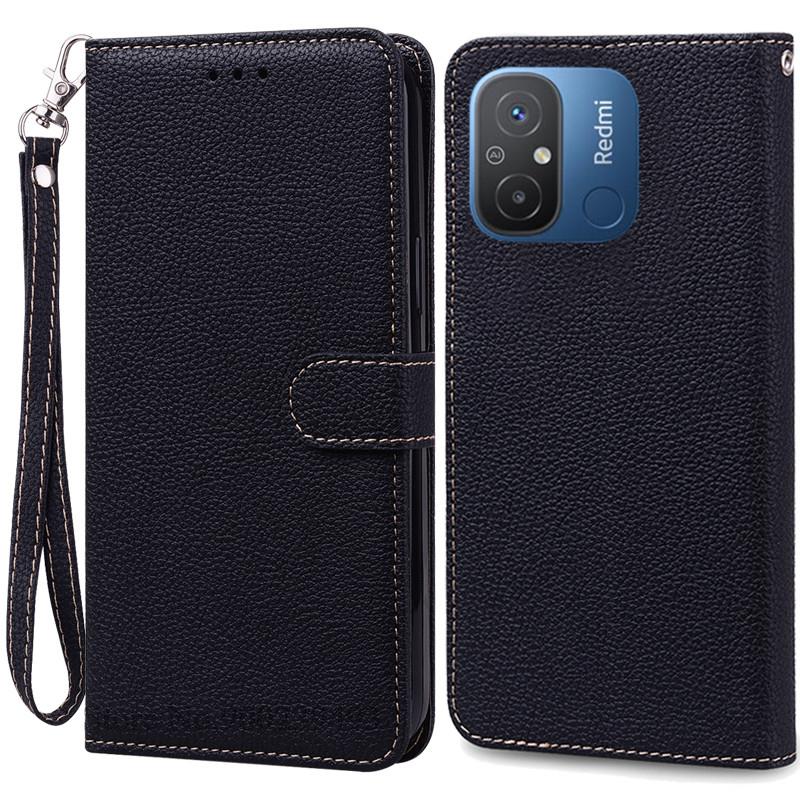 Чехол для Redmi 12C Мягкий силиконовый кожаный чехол-книжка для кошелька для Xiaomi Redmi 12C Чехол для телефона Redmi12C Redmi 12 C Fundas Coque