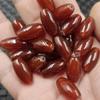 Красный Халцедон Овальные Бусины-Семена для DIY Украшений - Ручная Работа Аксессуары для Браслетов Замок Жуи