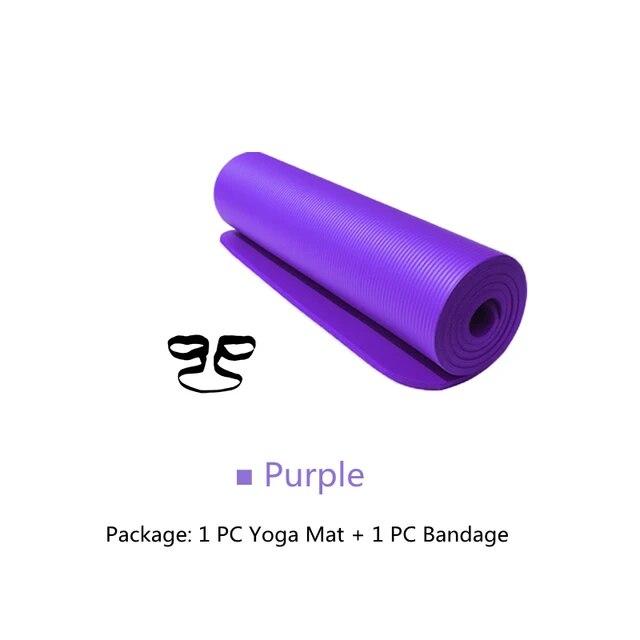 1 шт., 1-1,5 см, толстый NBR, комфортный пенопластовый коврик для йоги, противоскользящий коврик для упражнений, удлиненный, экологически чистый и без запаха, унисекс