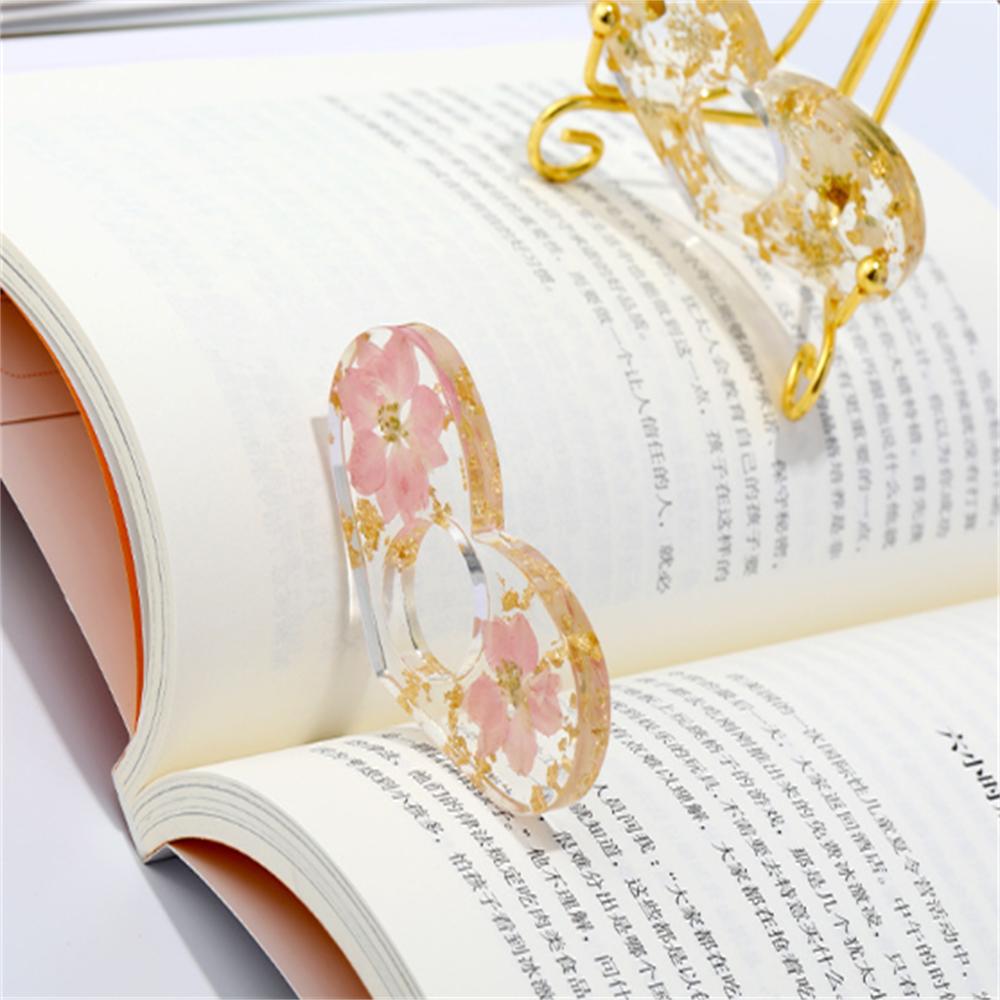 One Hand Reading Aid Smooth Texture Reading Aid Tools Thumb Book Support Compact Resin Thumb Bookmark For Beach Bed Train