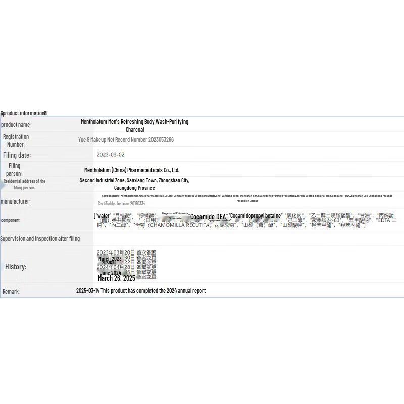 Mentholatum Men's Charcoal Shower Gel & Cleanser Set