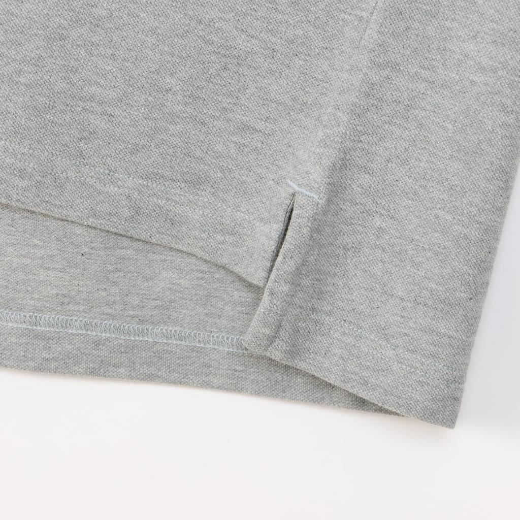 Champion Поло Шорты Одноточечное Поло с коротким рукавом Оксфордская рубашка XL, Рукав, 100% хлопок, Вышитый, Логотип, Рубашка, Базовая, C3-Z358Z, Мужская, Серая,