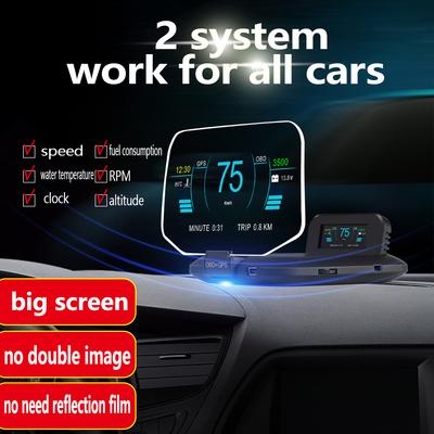 C1 OBD + GPS / Навигация + OBD + GPS Автомобильный HUD Проекционный Дисплей Цифровой Проектор Тахометр Спидометр Предупреждение о Превышении Скорости Для Версий 12В