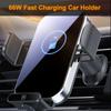 Car Mount Phone Holder Wireless Charger Fast Charging Air Vent Car Charging Holder One-touch