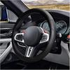 14.5"-15" Car Steering Wheel Cover, Microfiber Leather Cover, Anti-Slip Breathable Steering Wheel Decoration, Universal Steering Wheel Accessories
