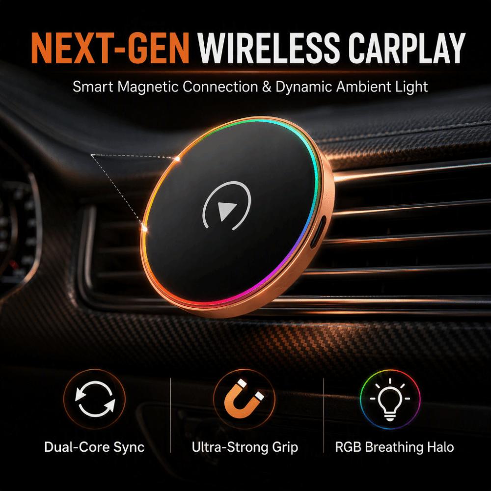 Wireless Wireless CarPlay Magnetic Car Screen Casting Bracket Bracket CarPlay Adapter Box For Car