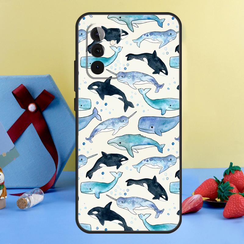 Косатки Косатки Чехол Для Samsung Galaxy A26 A16 A36 A56 A15 A35 A55 A14 A34 A54 A12 A32 A52 A13 A33 A53 A17
