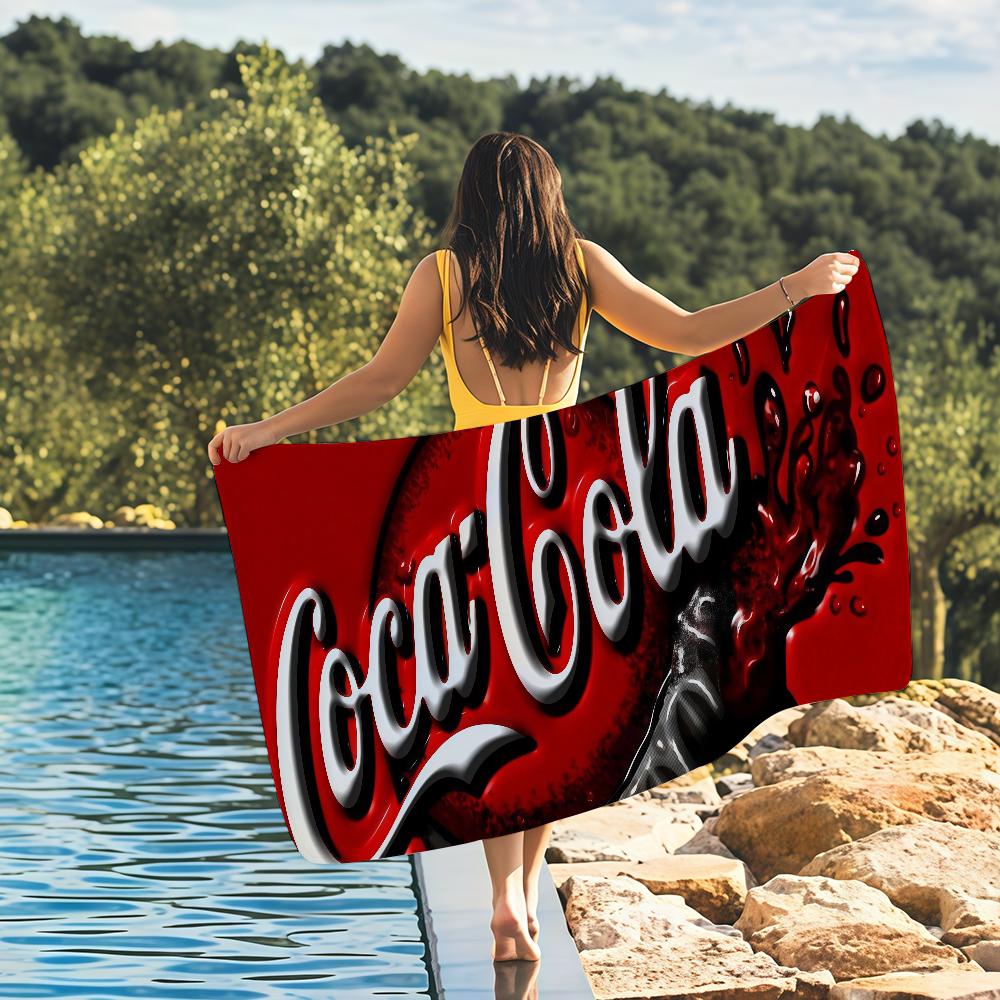 Полотенце C-Coca-Cola-S Быстросохнущее Пляжные полотенца подходят для бассейнов, кемпинга, йоги и спортзала