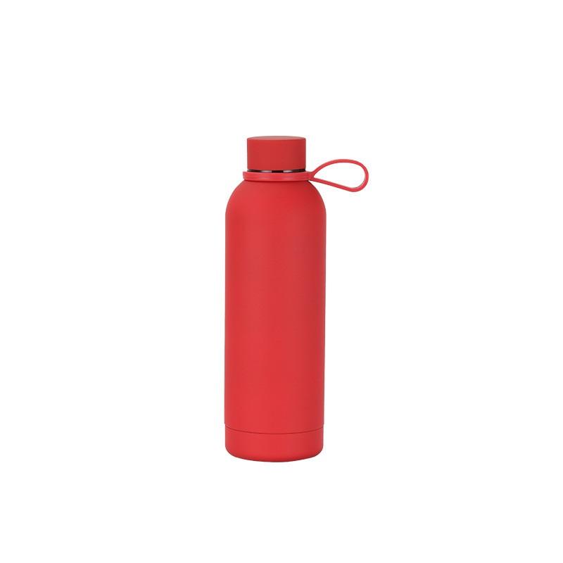 Stainless Steel USA Style Small Mouth Bottle Outdoor Sports Portable Thermos Cup Lifting Ring Water Bottle
