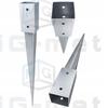 4X Pole Base Hitch Anchor 70X70X750Mm Beam Support 7X7Cm